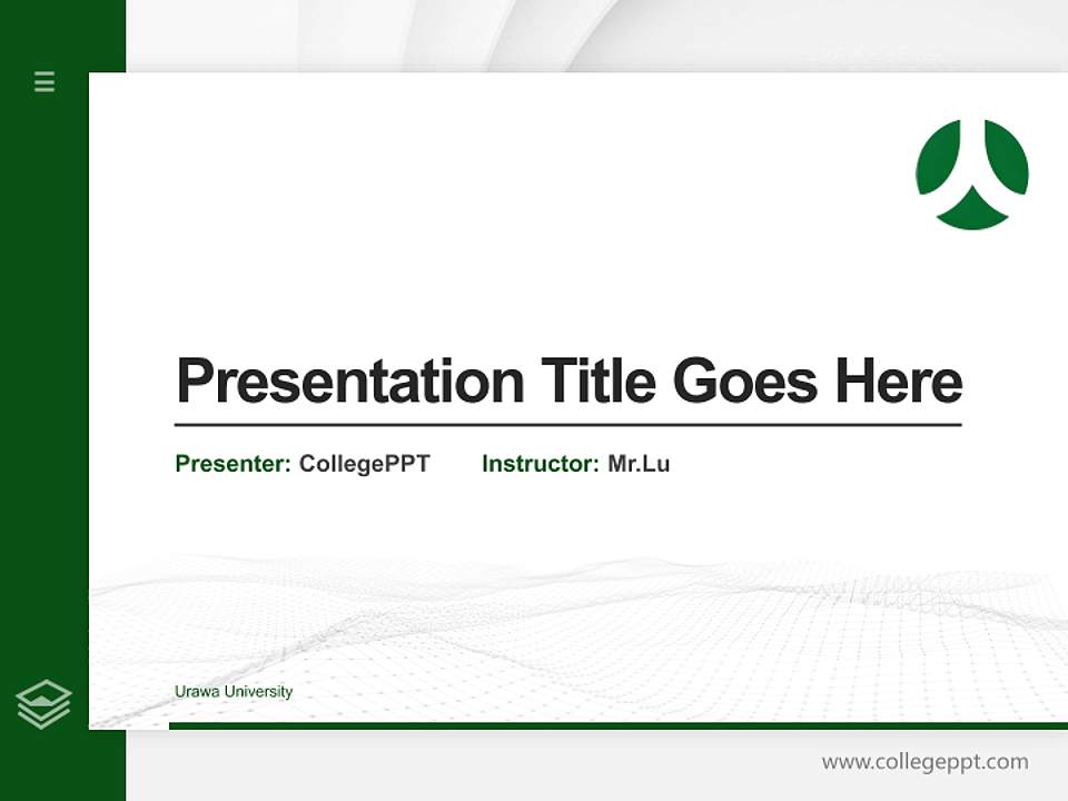 Urawa University Thesis Proposal/Graduation Defense PPT Template4:3 ratio PPT effect preview image5