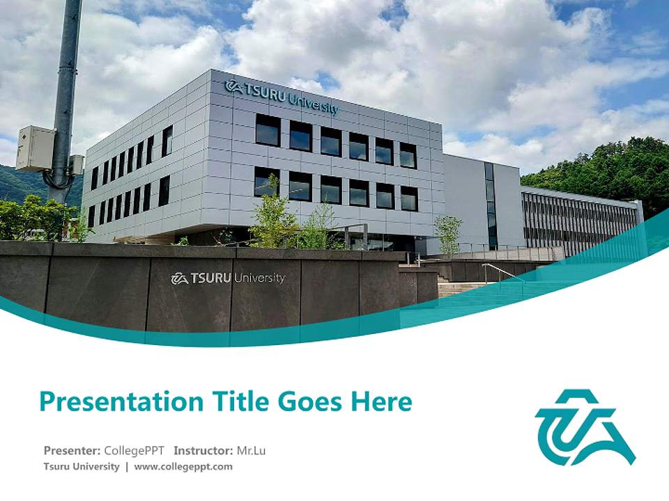 Tsuru University Course/Courseware Creation PPT Template4:3 ratio PPT effect preview image5