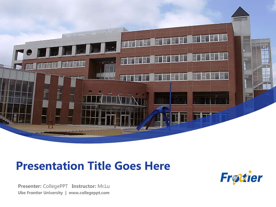 Ube Frontier University Course/Courseware Creation PPT Template4:3 ratio PPT effect preview image5