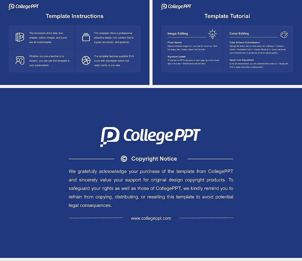 University of Hyogo Academic Presentation/Research Findings Report PPT Template16:9 ratio PPT effect preview image5