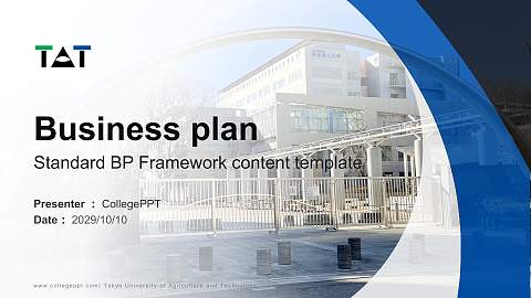 Tokyo University of Agriculture and Technology Competition/Entrepreneurship Contest PPT Template