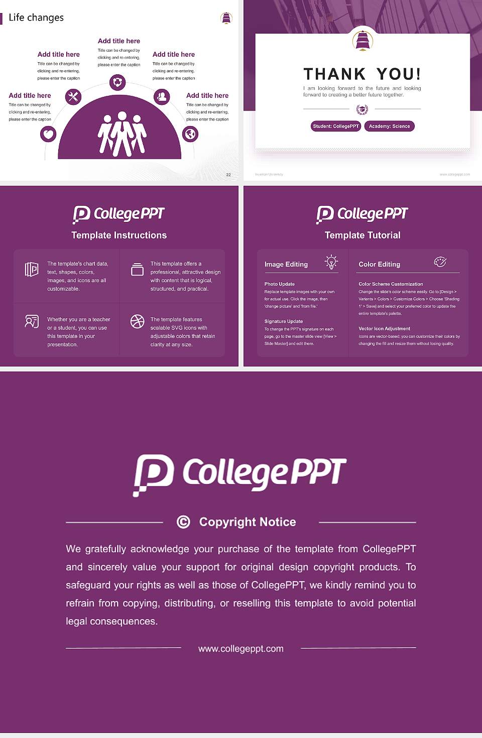 Ikueikan University National Scholarship Defense PPT Template4:3 ratio PPT effect preview image4
