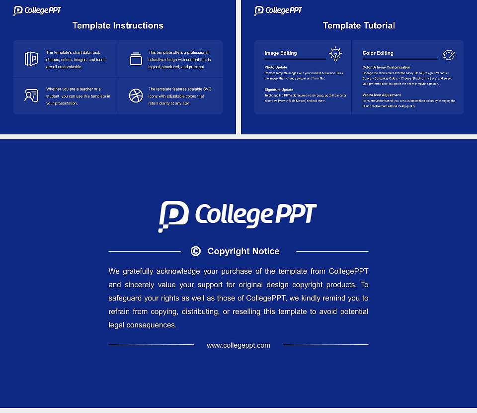 Tottori University Course/Courseware Creation PPT Template16:9 ratio PPT effect preview image5