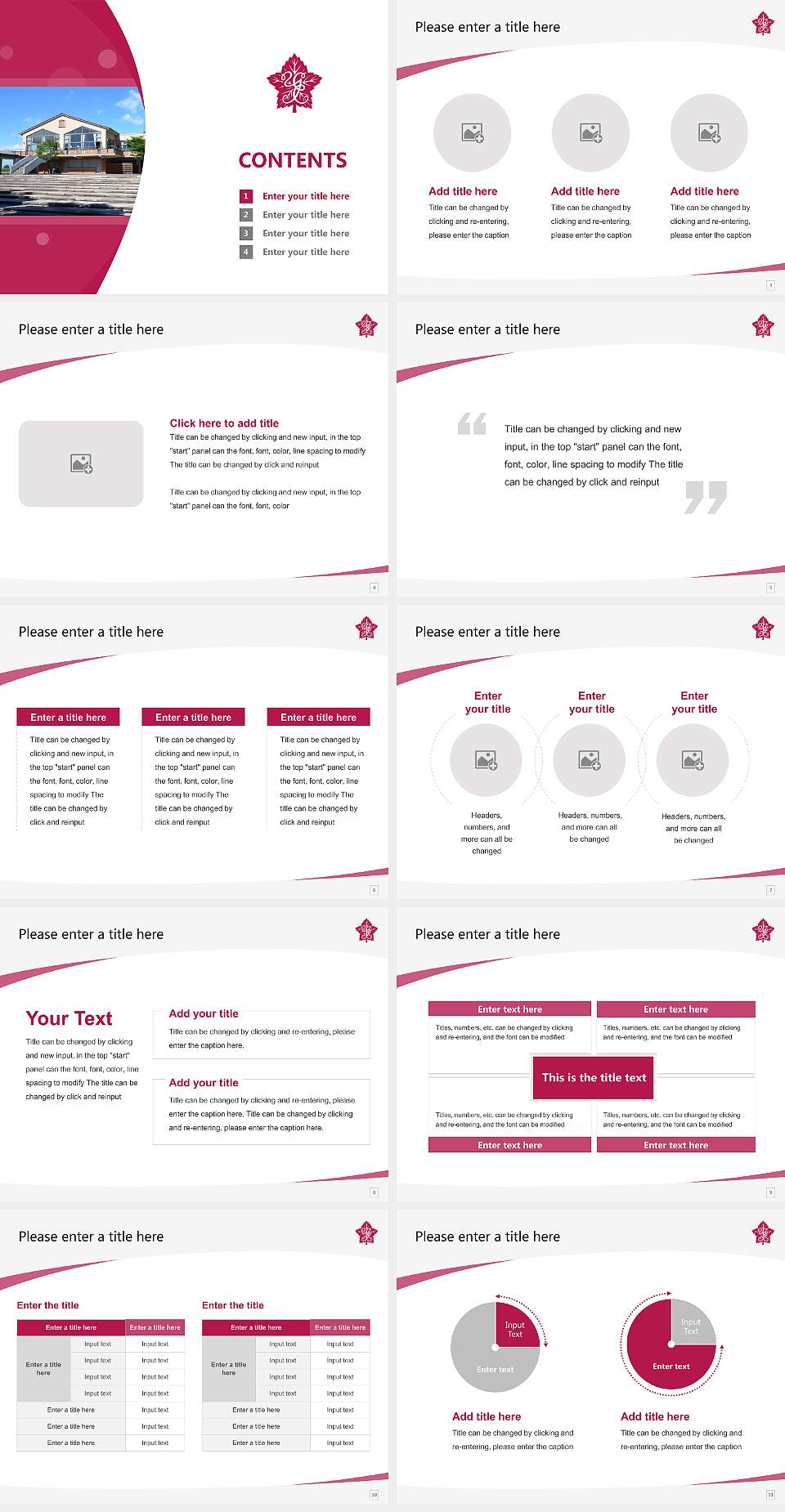 Yamanashi Eiwa College Course/Courseware Creation PPT Template4:3 ratio PPT effect preview image2