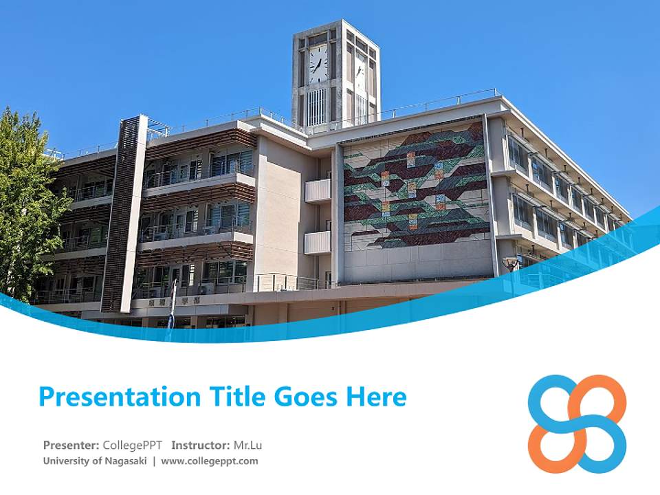 University of Nagasaki Course/Courseware Creation PPT Template4:3 ratio PPT effect preview image5