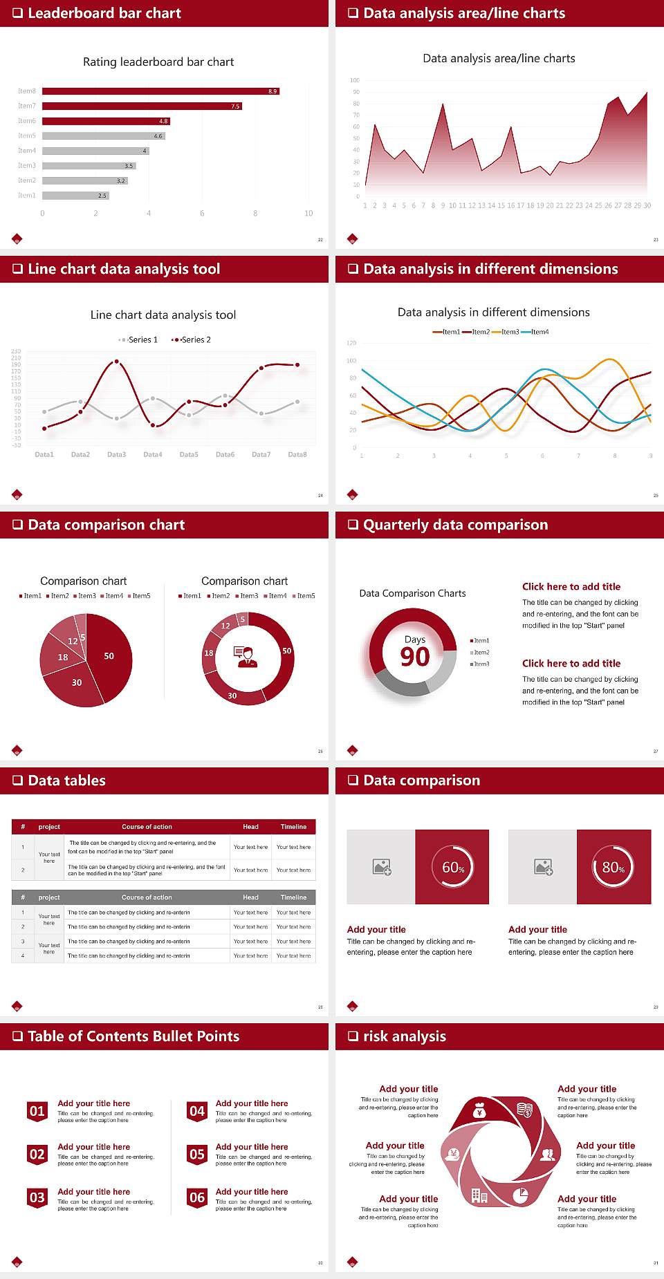 Waseda University General PPT Template4:3 ratio PPT effect preview image4