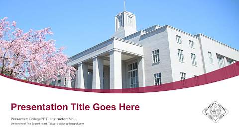 University of The Sacred Heart, Tokyo Course/Courseware Creation PPT Template