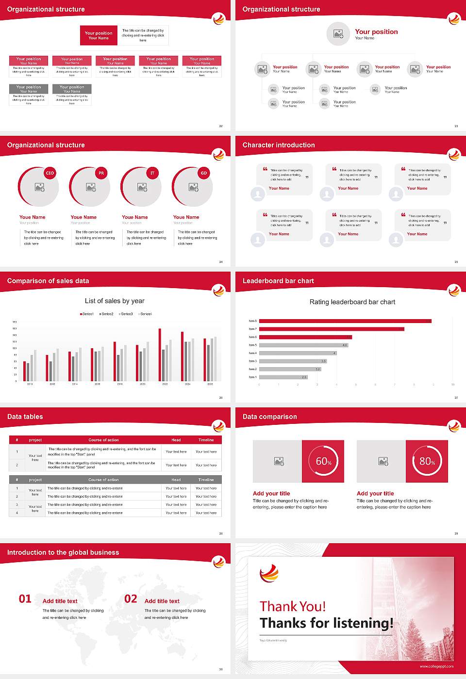 Toyo Gakuen University Academic Presentation/Research Findings Report PPT Template16:9 ratio PPT effect preview image4