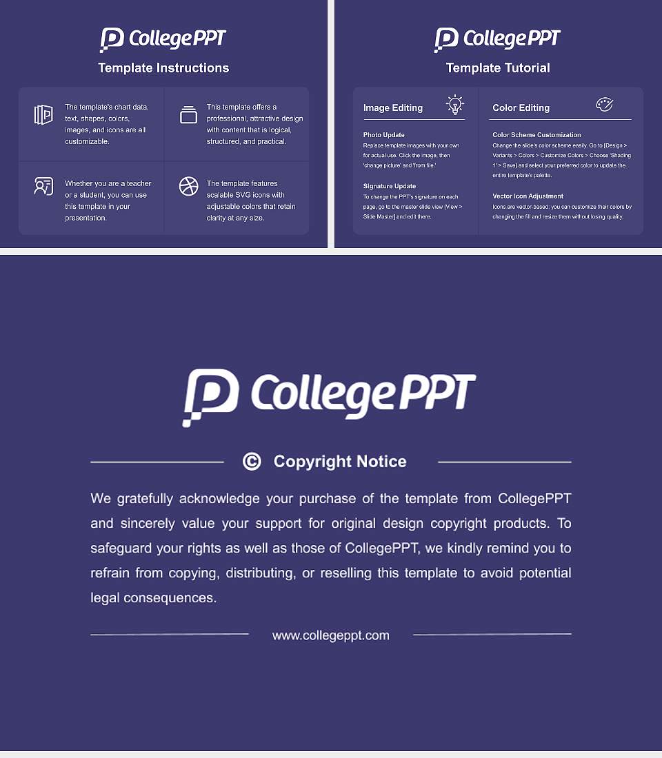 Tokyo University of Information Sciences Course/Courseware Creation PPT Template4:3 ratio PPT effect preview image5