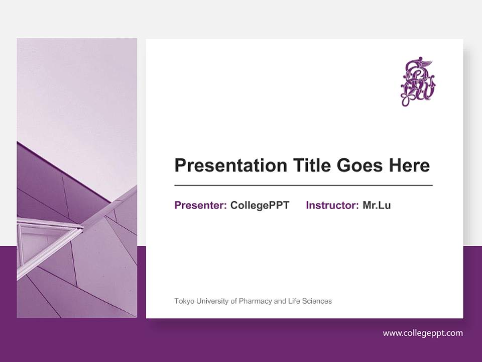 Tokyo University of Pharmacy and Life Sciences General PPT Template4:3 ratio PPT effect preview image6