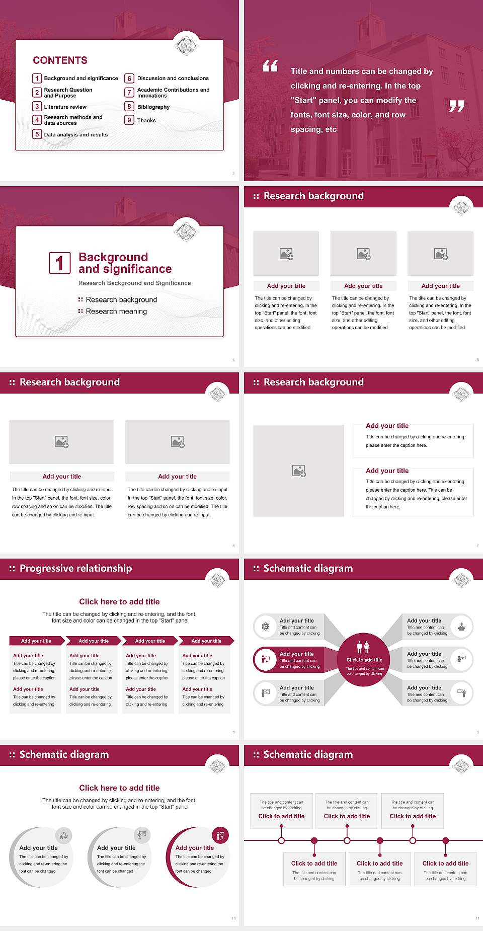 University of The Sacred Heart, Tokyo Graduation Thesis Defense PPT Template4:3 ratio PPT effect preview image2