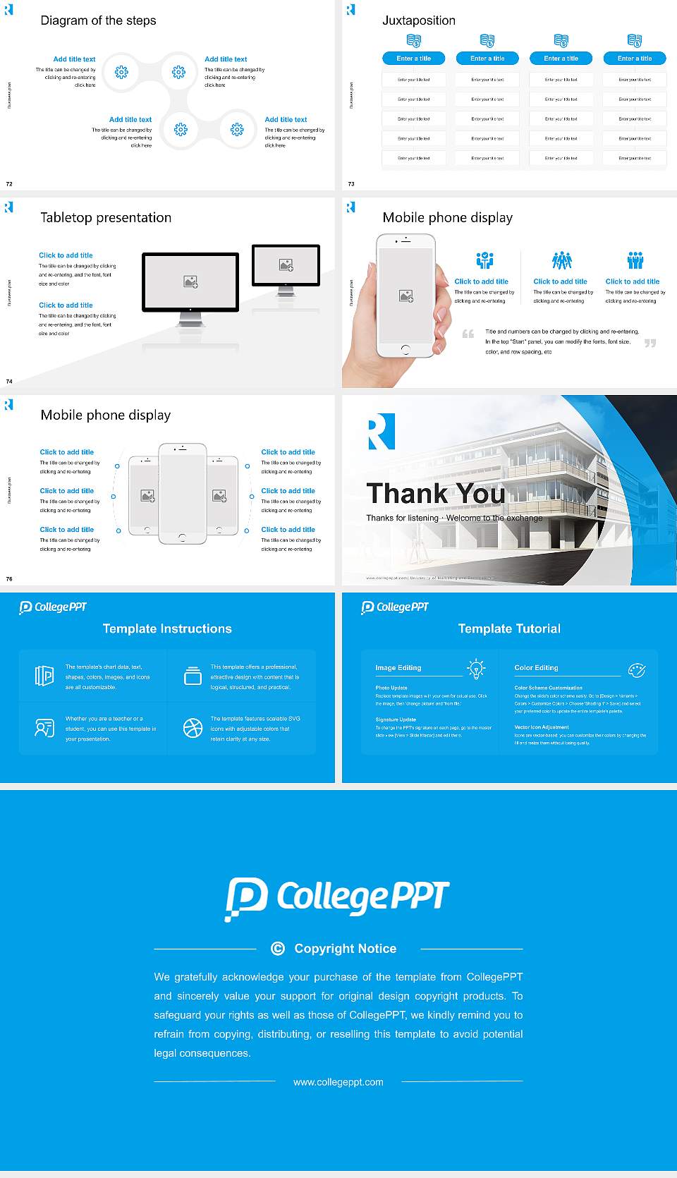 University of Marketing and Distribution Sciences Competition/Entrepreneurship Contest PPT Template16:9 ratio PPT effect preview image9