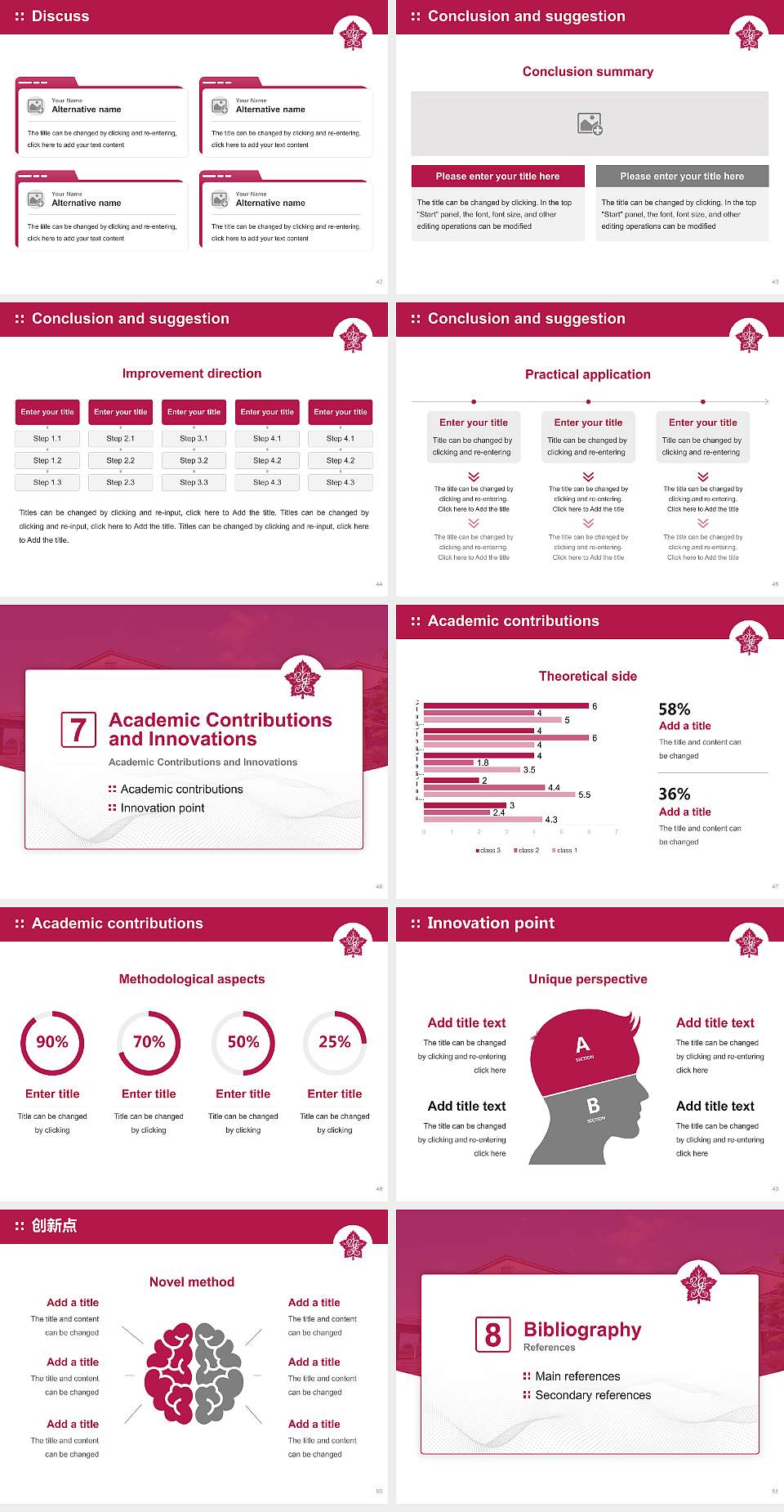 Yamanashi Eiwa College Graduation Thesis Defense PPT Template4:3 ratio PPT effect preview image6