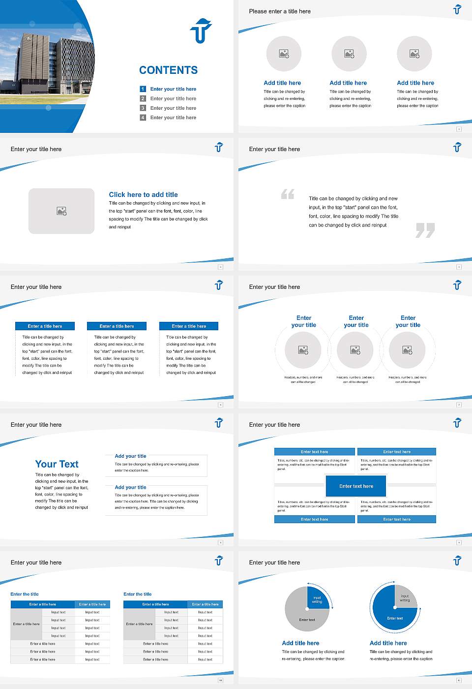 Toyama Prefectural University Course/Courseware Creation PPT Template16:9 ratio PPT effect preview image2