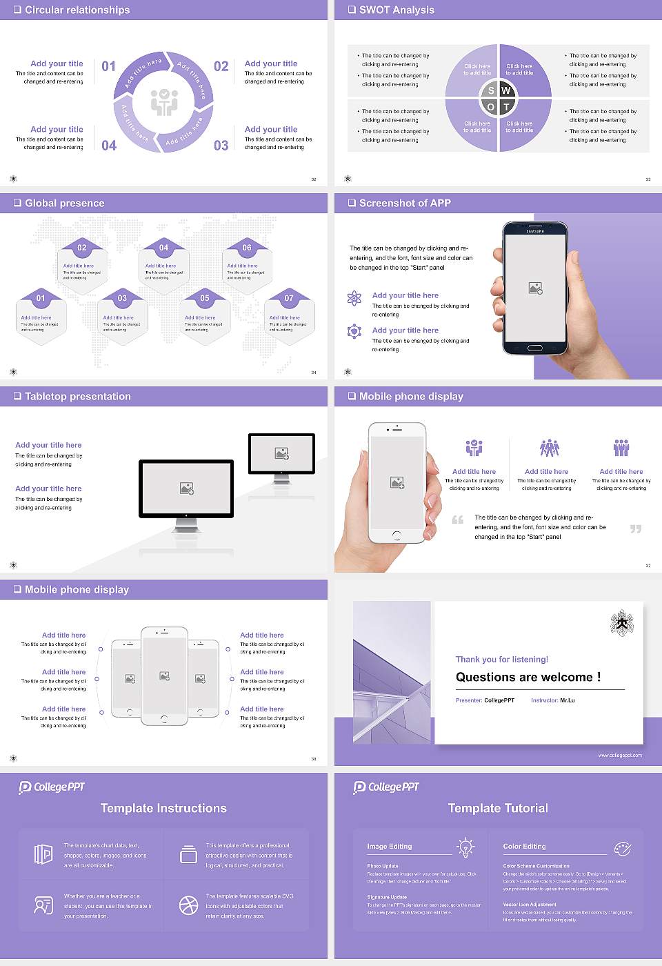 Tokyo Women’s College of Physical Education General PPT Template16:9 ratio PPT effect preview image5