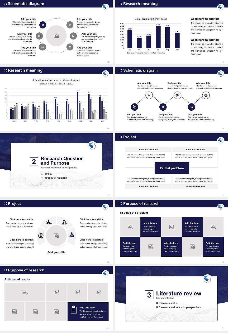 Toyo University Graduation Thesis Defense PPT Template16:9 ratio PPT effect preview image3