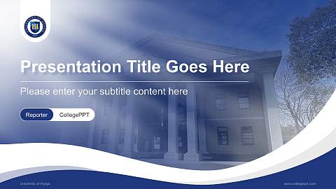 University of Hyogo Lecture Sharing and Networking Event PPT Template