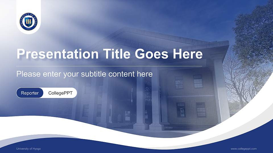 University of Hyogo Lecture Sharing and Networking Event PPT Template16:9 ratio PPT effect preview image