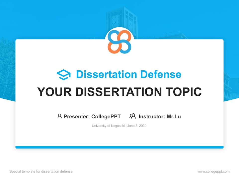 University of Nagasaki Graduation Thesis Defense PPT Template4:3 ratio PPT effect preview image7
