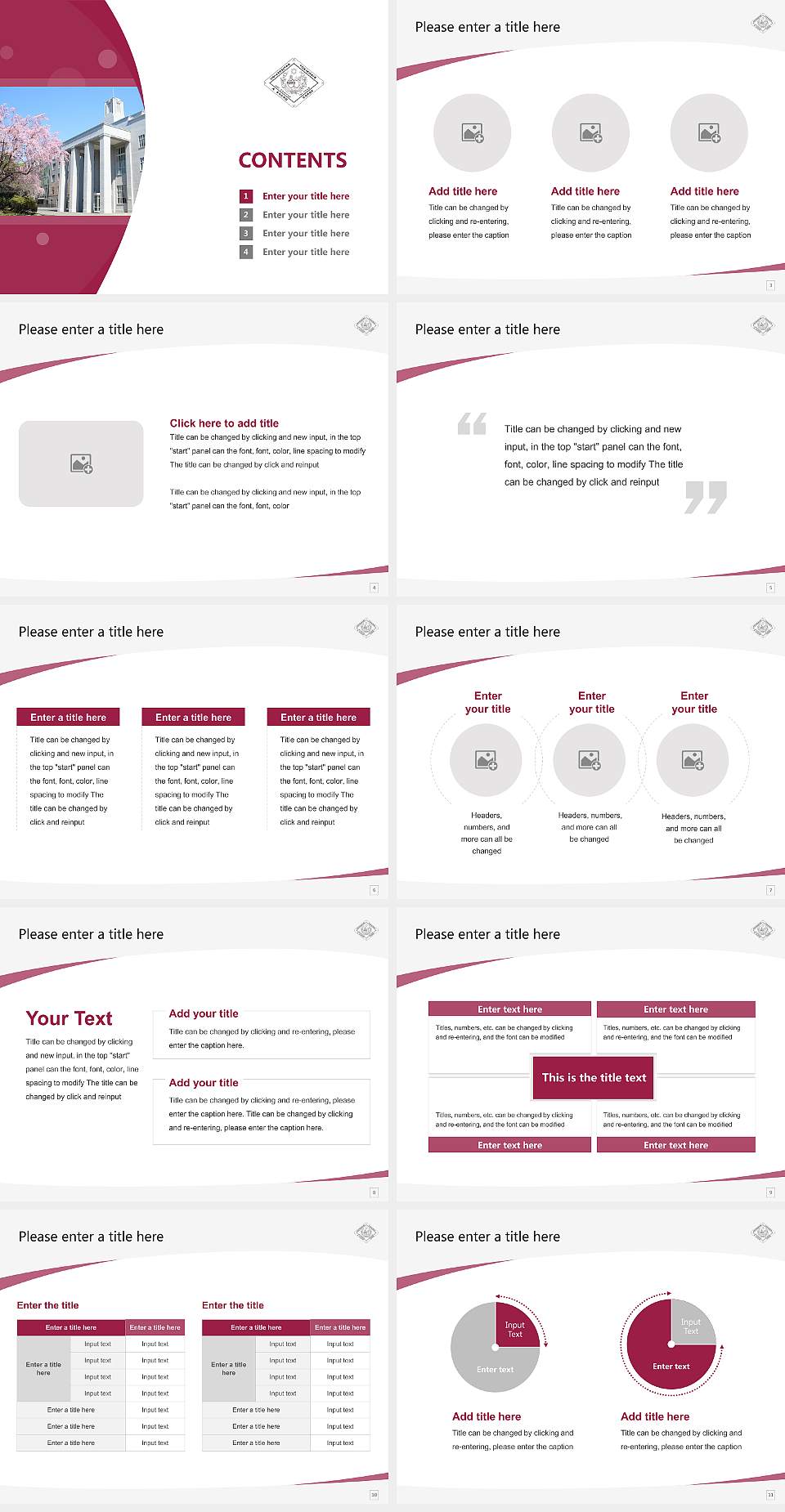University of The Sacred Heart, Tokyo Course/Courseware Creation PPT Template4:3 ratio PPT effect preview image2