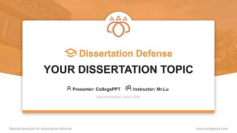 Tsurumi University Graduation Thesis Defense PPT Template