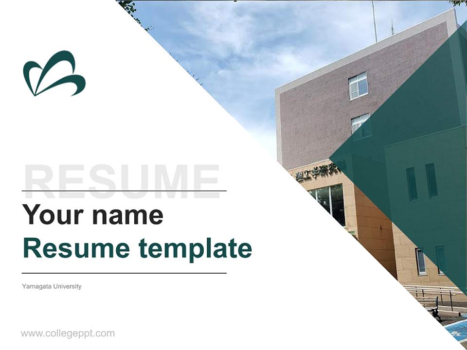Yamagata University Resume PPT Template4:3 ratio PPT effect preview image5