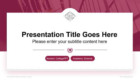 University of The Sacred Heart, Tokyo National Scholarship Defense PPT Template