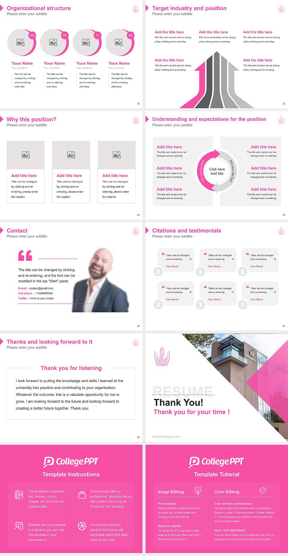 Tokyo University of Foreign Studies Resume PPT Template4:3 ratio PPT effect preview image4