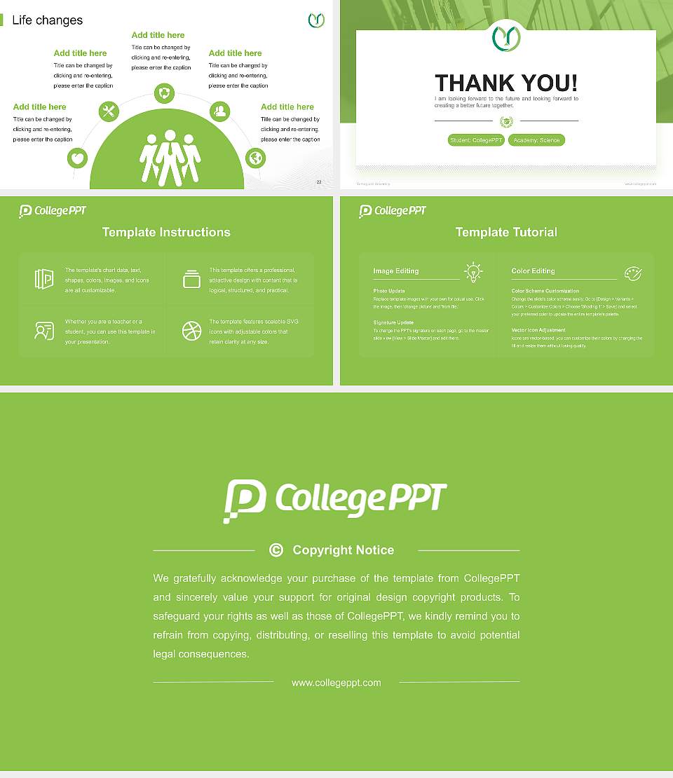 Yamaguchi University National Scholarship Defense PPT Template16:9 ratio PPT effect preview image4