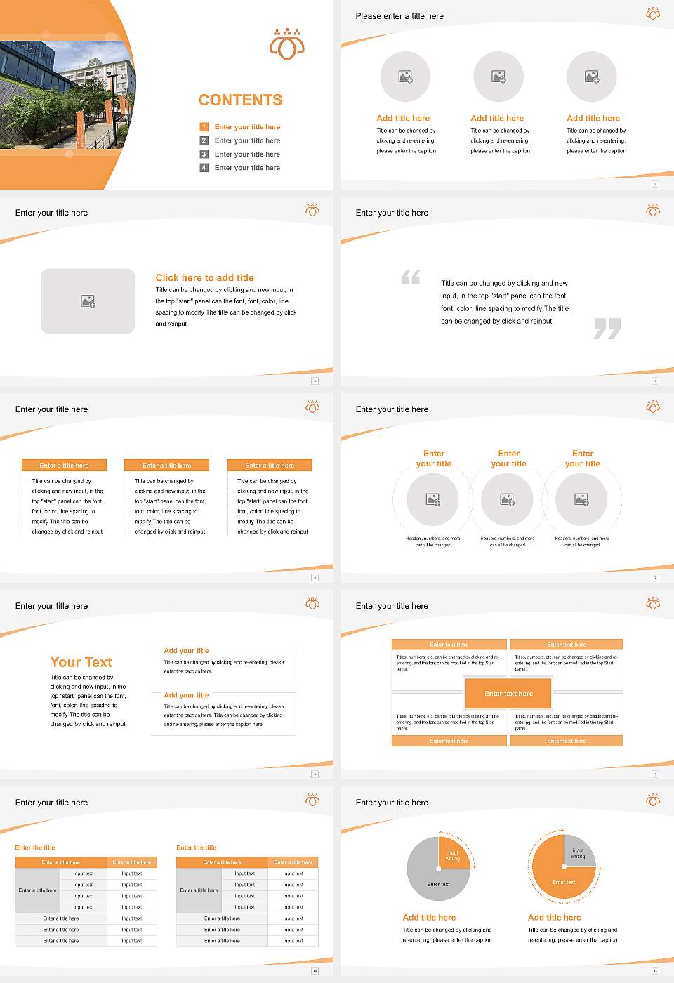 Tsurumi University Course/Courseware Creation PPT Template16:9 ratio PPT effect preview image2