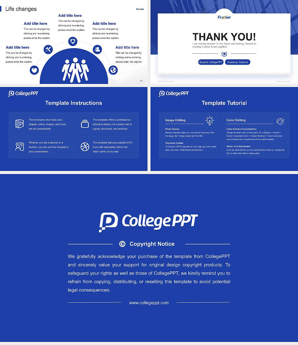 Ube Frontier University National Scholarship Defense PPT Template16:9 ratio PPT effect preview image4