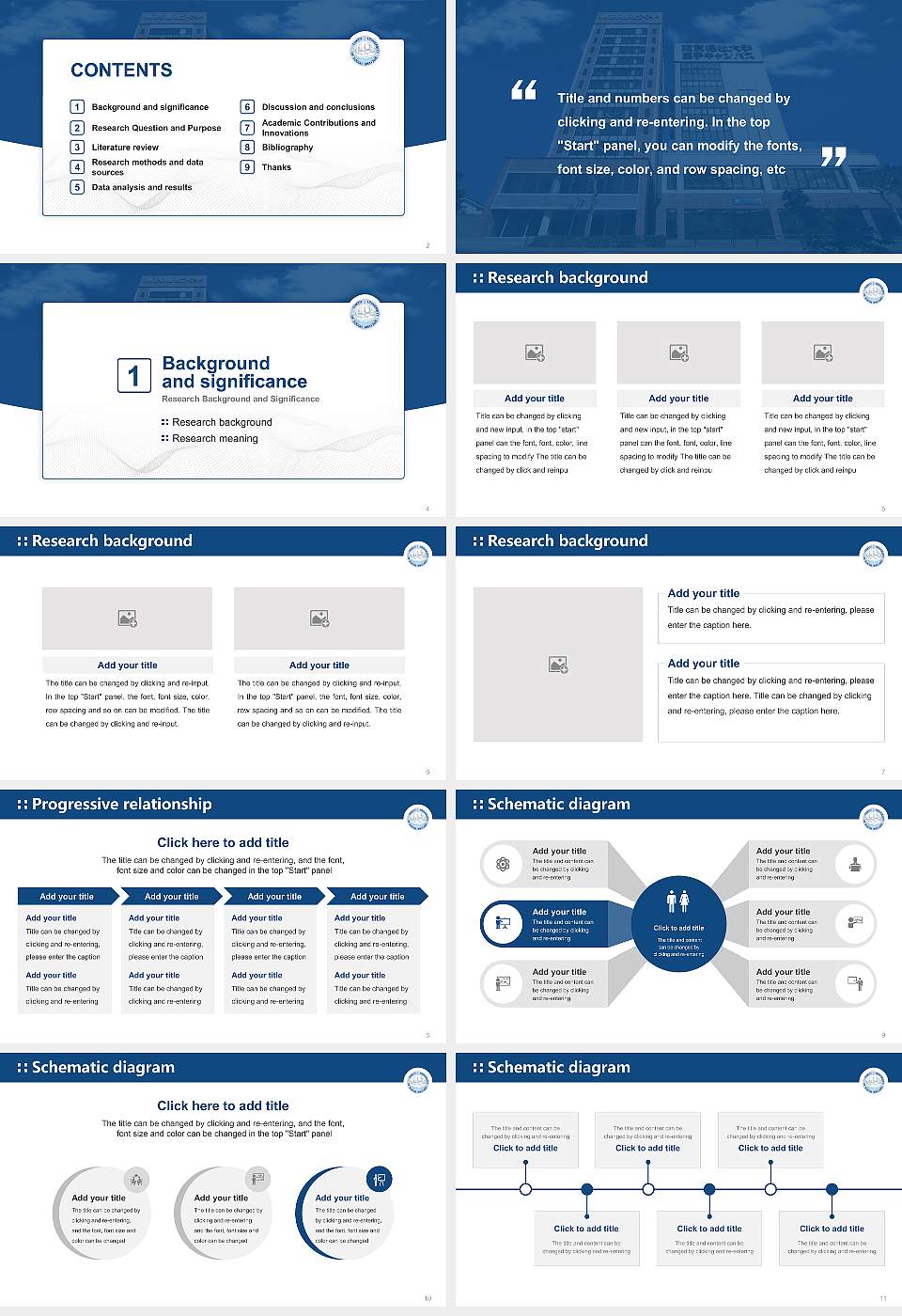 Tokyo University of Social Welfare（Oji campus） Graduation Thesis Defense PPT Template16:9 ratio PPT effect preview image2