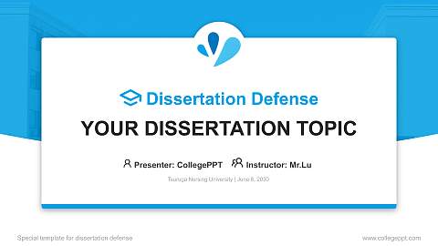 Tsuruga Nursing University Graduation Thesis Defense PPT Template