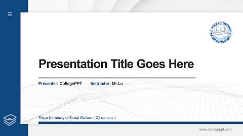 Tokyo University of Social Welfare（Oji campus） Thesis Proposal/Graduation Defense PPT Template