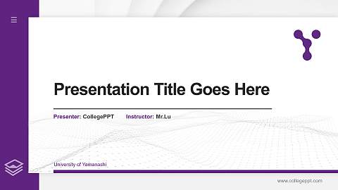 University of Yamanashi Thesis Proposal/Graduation Defense PPT Template
