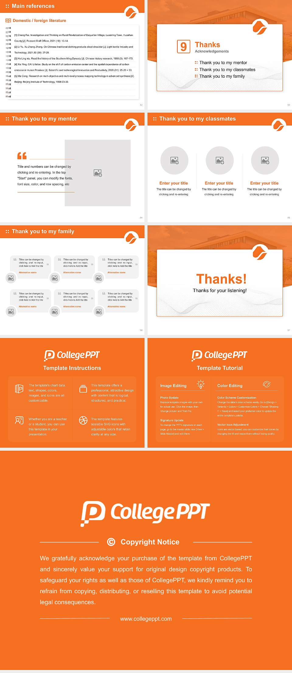 University of Shizuoka Graduation Thesis Defense PPT Template4:3 ratio PPT effect preview image7