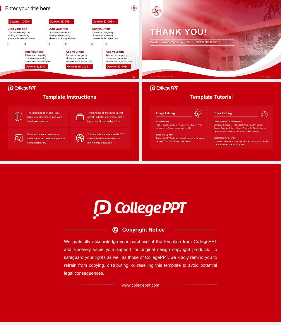 Tokyo Woman’s Christian University Lecture Sharing and Networking Event PPT Template16:9 ratio PPT effect preview image4