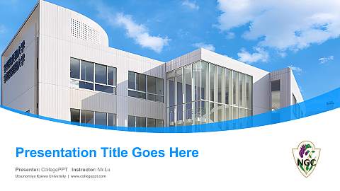 Utsunomiya Kyowa University Course/Courseware Creation PPT Template