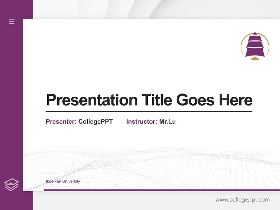 Ikueikan University Thesis Proposal/Graduation Defense PPT Template4:3 ratio PPT effect preview image5