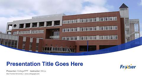 Ube Frontier University Course/Courseware Creation PPT Template