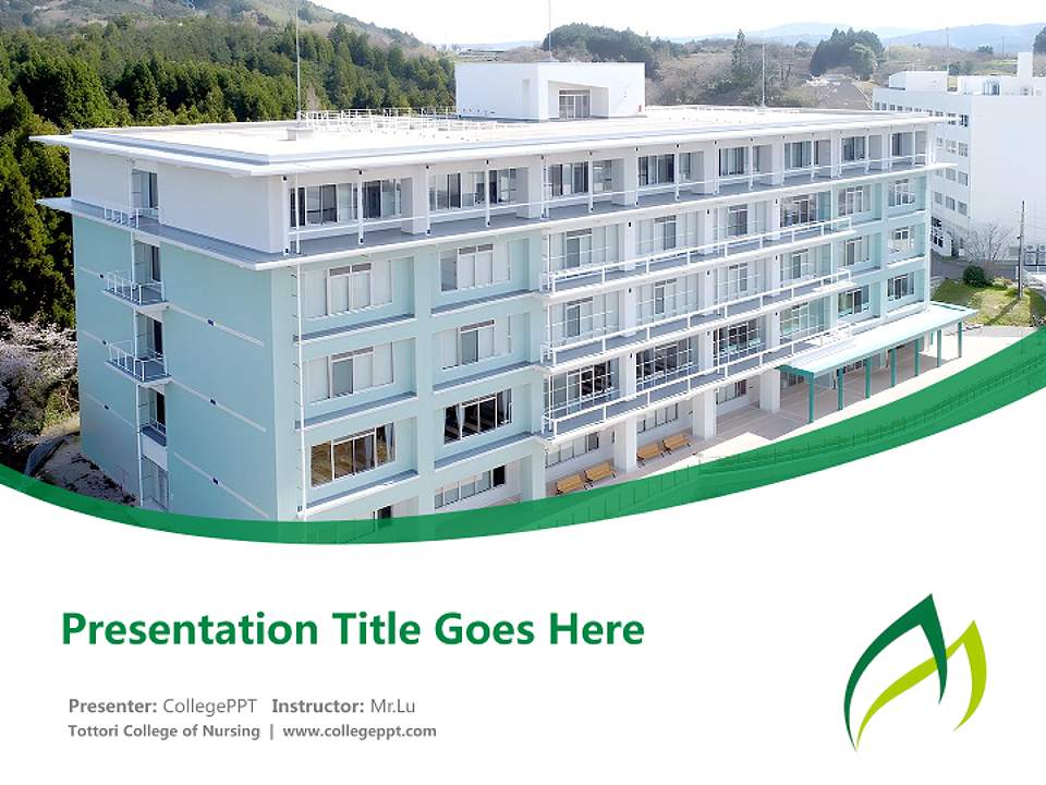 Tottori College of Nursing Course/Courseware Creation PPT Template4:3 ratio PPT effect preview image5