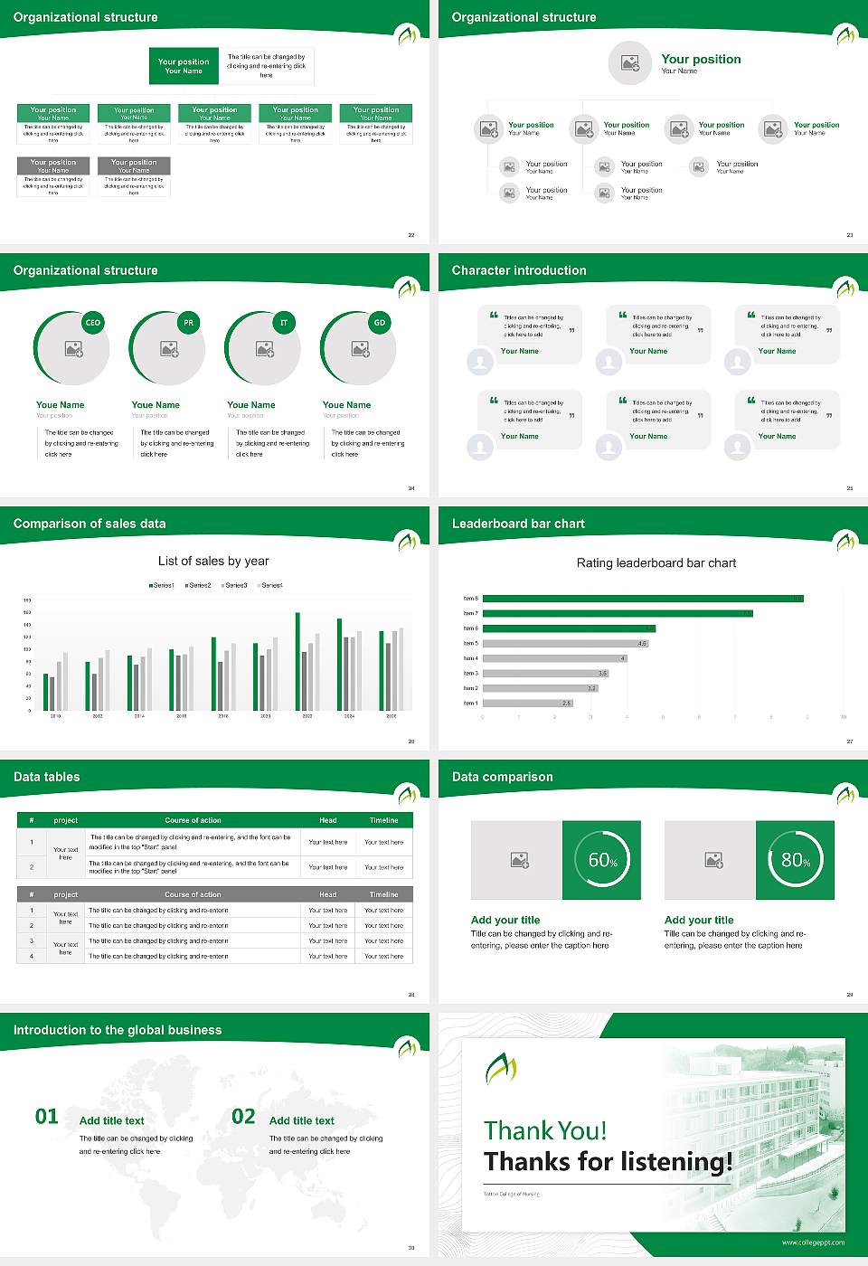 Tottori College of Nursing Academic Presentation/Research Findings Report PPT Template16:9 ratio PPT effect preview image4