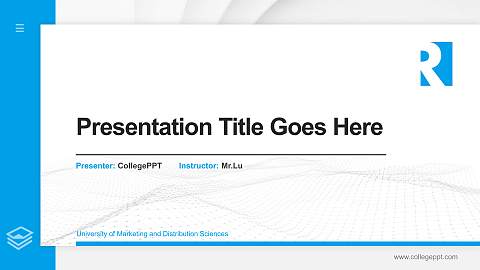 University of Marketing and Distribution Sciences Thesis Proposal/Graduation Defense PPT Template