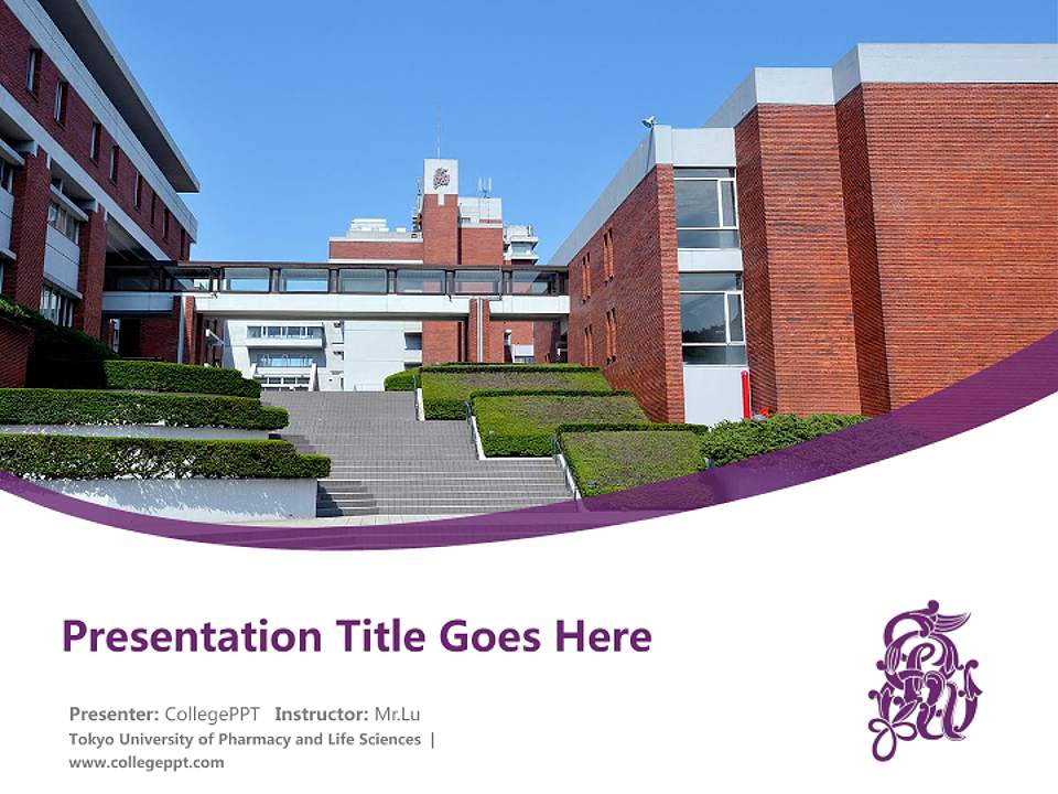 Tokyo University of Pharmacy and Life Sciences Course/Courseware Creation PPT Template4:3 ratio PPT effect preview image5