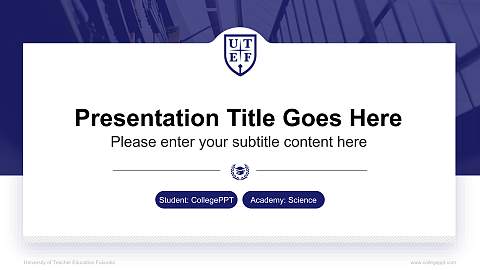University of Teacher Education Fukuoka National Scholarship Defense PPT Template