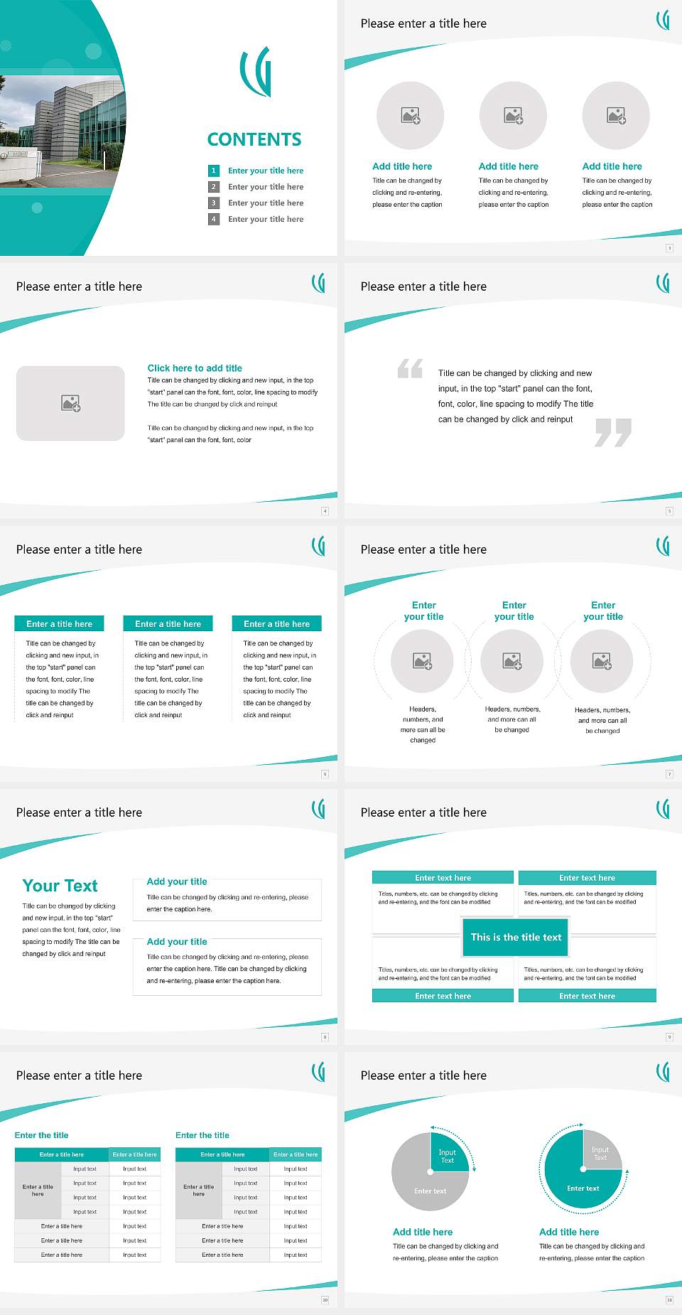 Uekusa Gakuen University Course/Courseware Creation PPT Template4:3 ratio PPT effect preview image2