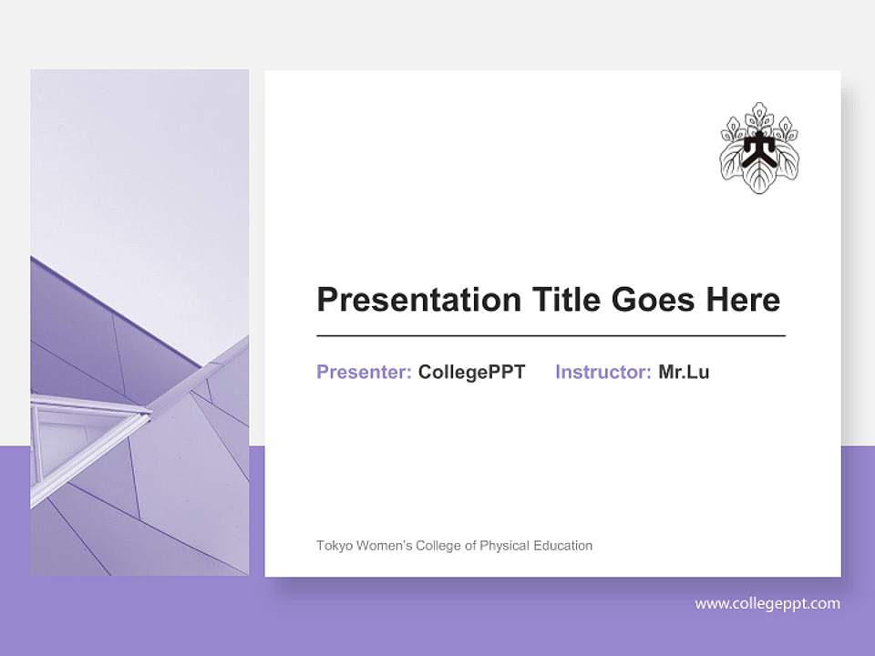 Tokyo Women’s College of Physical Education General PPT Template4:3 ratio PPT effect preview image6