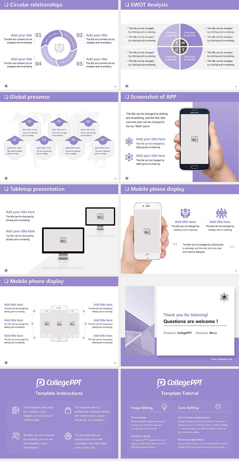 Tokyo Women’s College of Physical Education General PPT Template4:3 ratio PPT effect preview image5