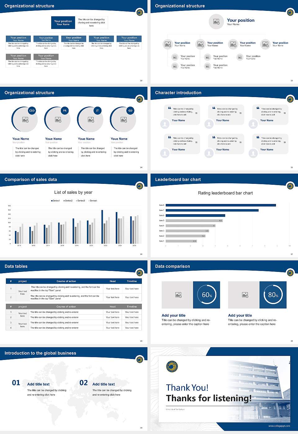 University of the Ryukyus Academic Presentation/Research Findings Report PPT Template16:9 ratio PPT effect preview image4