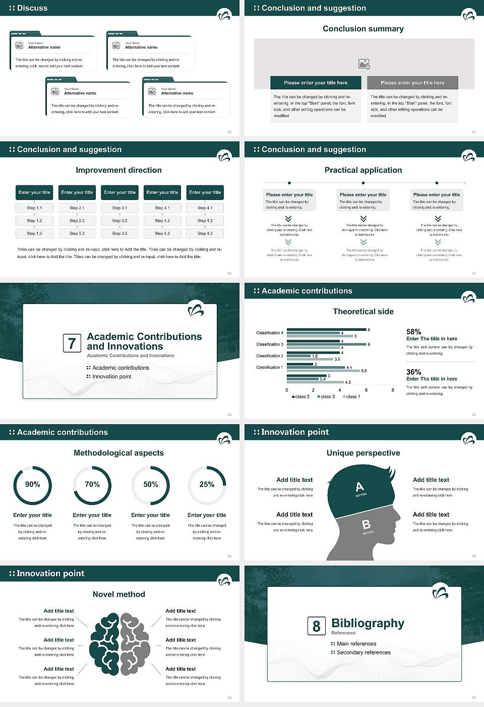 Yamagata University Graduation Thesis Defense PPT Template16:9 ratio PPT effect preview image6